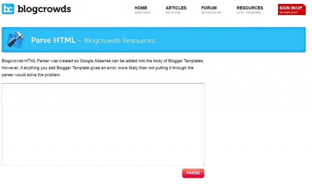 Parse HTML: Inserire codici HTML nei post di Blogger