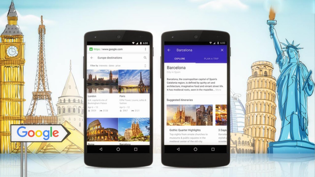 Google Destinazioni: Organizzare viaggi e vacanze