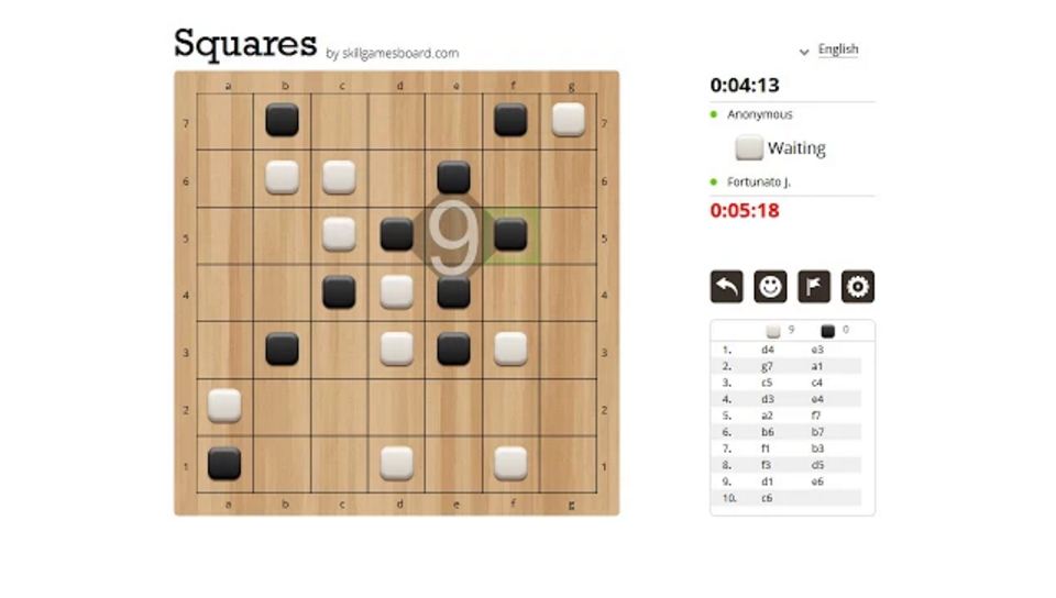 Squares Un nuovo Gioco da Tavolo Online realizzato da SkillGamesBoard