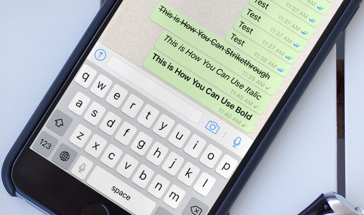 WhatsApp: Come scrivere in grassetto e in corsivo nella chat