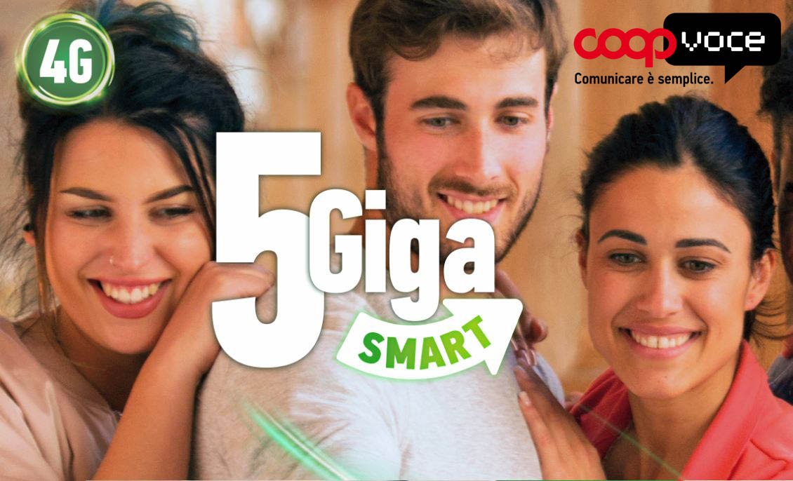 CoopVoce 5 Giga Smart: Chiamate e SMS illimitati a 1 centesimo
