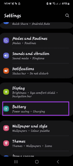 Select battery