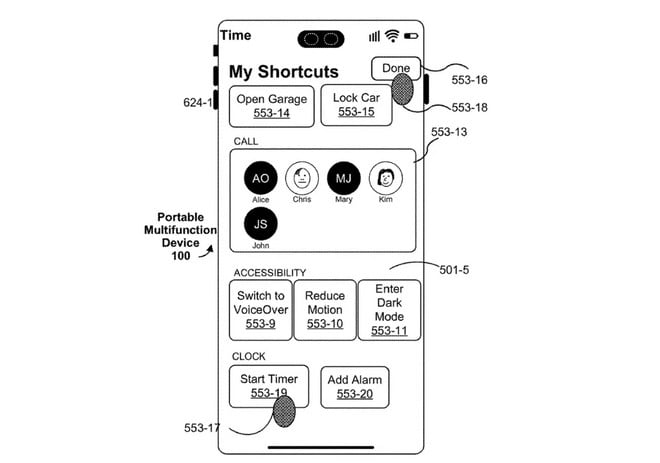 Possibili applicazioni del brevetto Apple