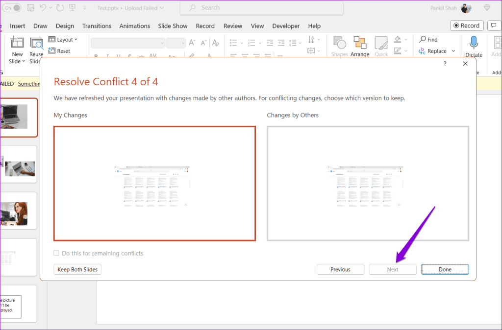 Risolvi il conflitto di sincronizzazione dei file di OneDrive