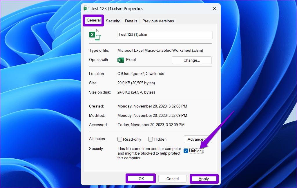 Sbloccare il File Excel