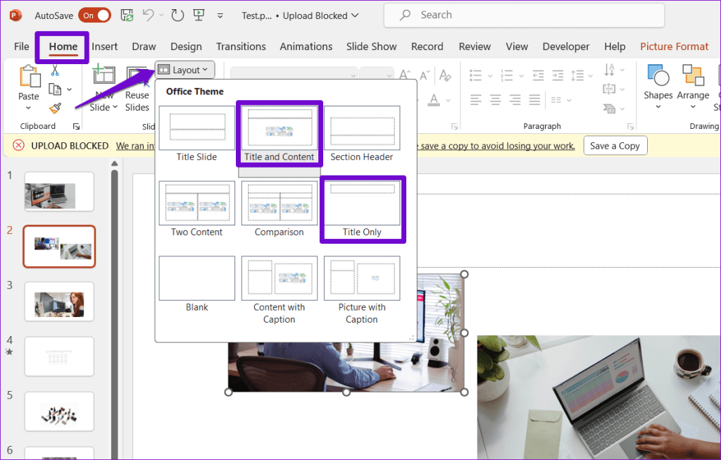 Cambia Layout di Diapositiva in PowerPoint