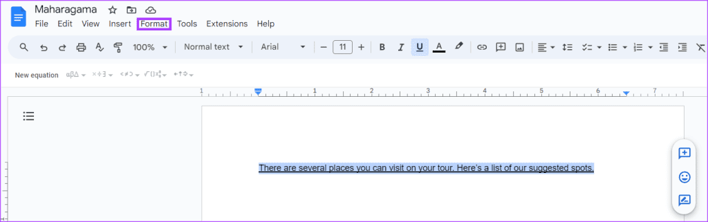 come fare doppie sottolineature in google docs 16