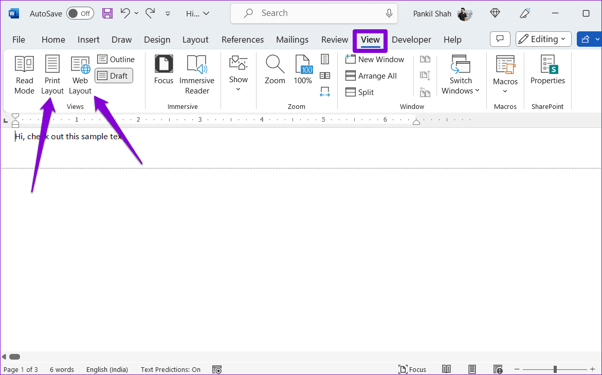 Cambiare il Tipo di Visualizzazione in Word