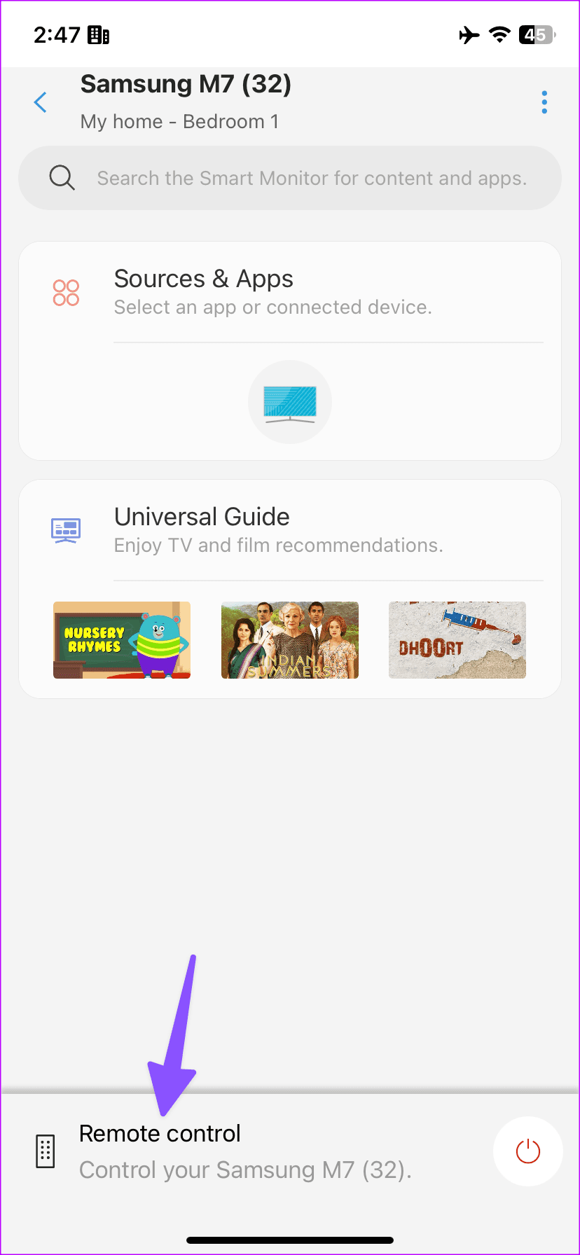 controlla la TV Samsung con Android o iPhone 6