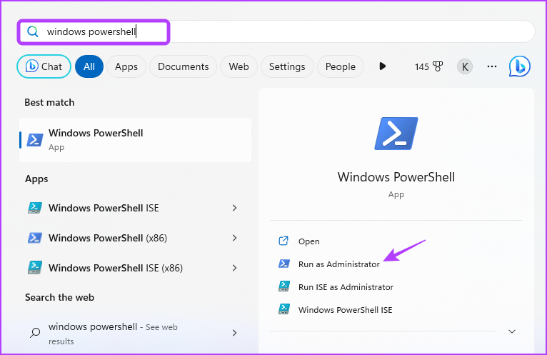 Accesso a Windows PowerShell per Controllare la Velocità dell'Adattatore di Rete su Windows 11