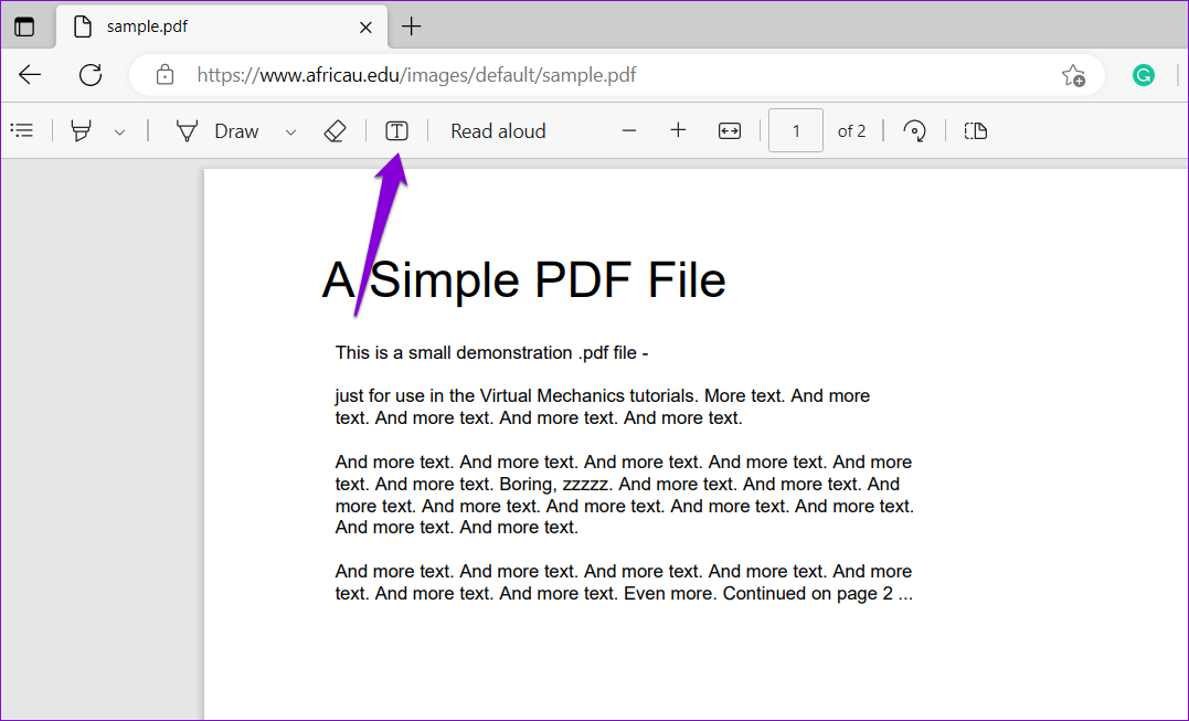 Aggiungere una Casella di Testo in PDF con Edge