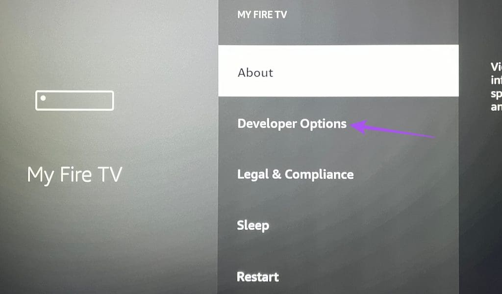 developer options fire tv stick 4k